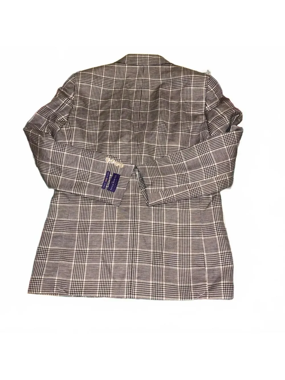 The Savile Row Co. NEW $160 Bromley Slim Men's Blazer Jacket 40L Gray Plaid NWT
